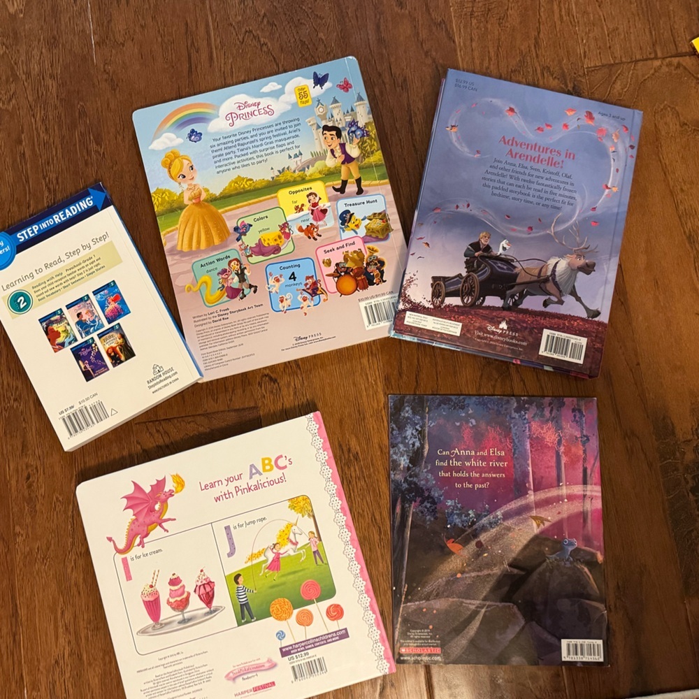 Disney Princess and Frozen book set, bundle of 5 Princess books - Picture 2 of 2